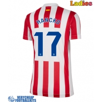 Atletico Madrid David Hancko #17 Replica Home Shirt Ladies 2025-26 Short Sleeve